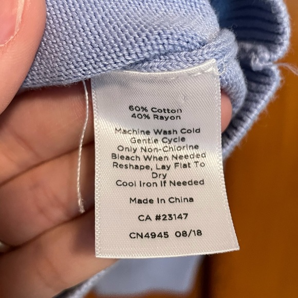 NWOT Talbots Anchor Motif Sweater - Picture 7 of 8